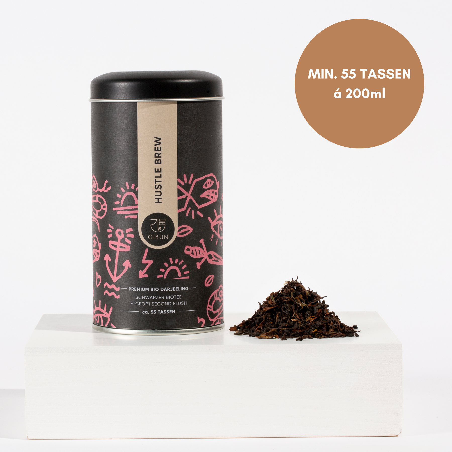 Bio Schwarztee Darjeeling 2nd Flush Hustle Brew